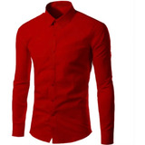 Kit 2 Blusa Social Manga Longa Slim Fit Pronta Entrega
