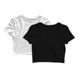 Kit 2 Blusas Cropped
