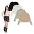 Kit 2 Blusas Cropped Gola Alta Infantil Menina Tam 10 Ao 16