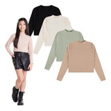 Kit 2 Blusas Cropped
