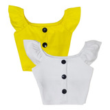 Kit 2 Blusas Cropped