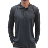 Kit 2 Blusas De Frio Gola Polo Manga Longa Piquet Premium