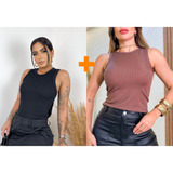 Kit 2 Blusas Feminina