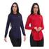 Kit 2 Blusas Feminina Tapa Bumbum Manga Longa Capuz Academia