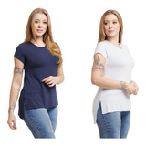 Kit 2 Blusas Malha