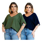 Kit 2 Blusinha Feminina