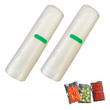Kit 2 Bobina Gofrada Para Seladora À Vácuo Rolos 28cm 5m