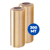 Kit 2 Bobinas Rolo Plástico Papel Filme Pvc 38cm X 300mt