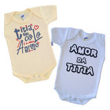 Kit 2 Bodies Bebê Algodão Baby Manga Curta Kids Fofinho