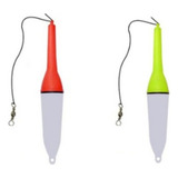 Kit 2 Boia Luminosa Led 19cm 45gr C 2 Baterias Boias Barão