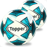 Kit 2 Bola Futebol Campo Topper 22 Grama Tamanho Oficial Pro