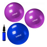 Kit 2 Bolas Suiça 55 Cm 1 Bola 65 Cm Mini Bomba Inflar