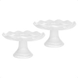 Kit 2 Boleiras Doceiras Em Ceramica Para Decoração De Festas