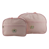 Kit 2 Bolsa Bebe Mala Saída Maternidade Menino Menina Linda