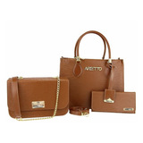 Kit 2 Bolsas Feminina Grande E Clutch Com Carteira Oferta