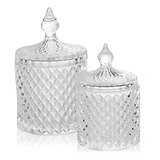Kit 2 Bomboniere Baleiro Potiche Vidro Litt Wolff Decoração