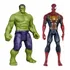 Kit 2 Bonecos Hulk E Homem Aranha - Com Som