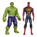 Kit 2 Bonecos Hulk E Homem