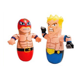 Kit 2 Bonecos João Bobo Teimoso Combate Boxeador Inflável