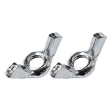 Kit 2 Borboleta Fêmea Simples 6mm Turbo Aço Simples