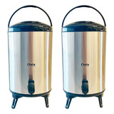 Kit 2 Botijões Inox Térmico 13l Hotel Evento Recepção Café