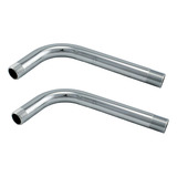 Kit 2 Braços Redondo Inox Para Duchas 23cm Lusaflex Promocao