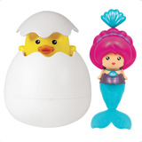 Kit 2 Brinquedo Banho Sereia Treme Pintinho Chuveirinho Buba