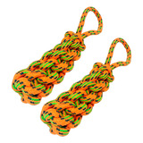 Kit 2 Brinquedo Corda Trançada Para Cães Mordedor Savana Pet
