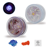 Kit 2 Brinquedo Ioiô Profissional Rolamento Yoyo Com Luz Led