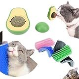 Kit 2 Brinquedo Para Gato Catnip Bola Erva Gatos Coçador Escova Maçageador Para Gato Preto