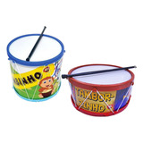 Kit 2 Brinquedos Musical Bumbinho Bumbo Tamborzinho Tambor