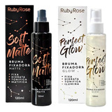 Kit 2 Bruma Fixadora Solf Matte E Bruma Perfect Glow 120ml