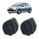 Kit 2 Bucha Barra Estabilizadora Dianteira Peugeot 206 18mm