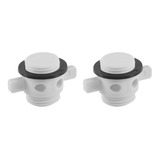 Kit 2 Bujões Para Viveiro De Barcos Branco Silver Náutica