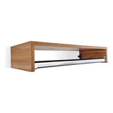 Kit 2 Cabideiro Prateleira Araras Roupas 60x25 Hanover Mdf