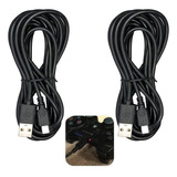 Kit 2 Cabo Carregador Controle Para Ps3 Manete Usb 3 Metros