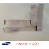 Kit 2 Cabos Lvds Flat Tv Samsung Un58mu6120g Un58mu6120