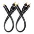 Kit 2 Cabos Rca Y 2m1f 2 Machos E 1 Fêmea P Som Automotivo