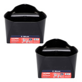 Kit 2 Caçamba De Pintura Para Mão 2 Litros Magnético Pincel