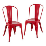 Kit 2 Cadeiras Vermelho