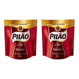 Kit 2 Café Pilão Torrado E Moído Tradicional Abre fecha 500g