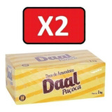 Kit 2 Caixa De Paçoca Quadrada Daal C 50 Unidades 1kg