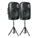 Kit 2 Caixa De Som Acústica Staner Ps1501 400w Tripé