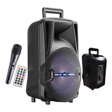 Kit 2 Caixa De Som Amplificada Bluetooth Microfone