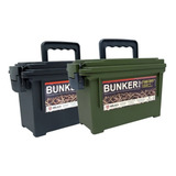 Kit 2 Caixa Multiuso Bunker Box Bélica Militar Munição 3 8 L