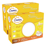 Kit 2 Caixas De Fralda De Pano Luxo Branca Cremer