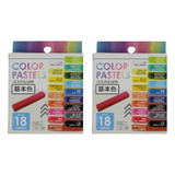 Kit 2 Caixas Giz Pastel Cores