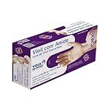 Kit 2 Caixas Luvas Descartáveis Vinil Com Amido 200 Unidade P