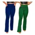 Kit 2 Calça Flare Feminina Flare Bailarina Dois Bolsos Cores