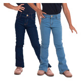 Kit 2 Calça Infantil Jeans Menina